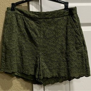 Anthropology vintage shorts embroidered size 8